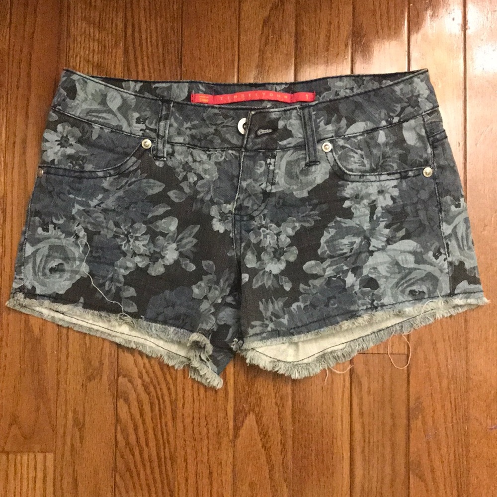 Delia's Blue Floral Shorts